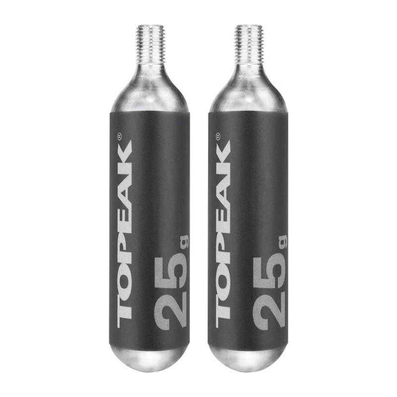 【メーカー純正品】【正規代理店品】トピーク(TOPEAK) 25g ネジ付 CO2 カートリッジ 2本セット「爆買」 | TOPEAK
