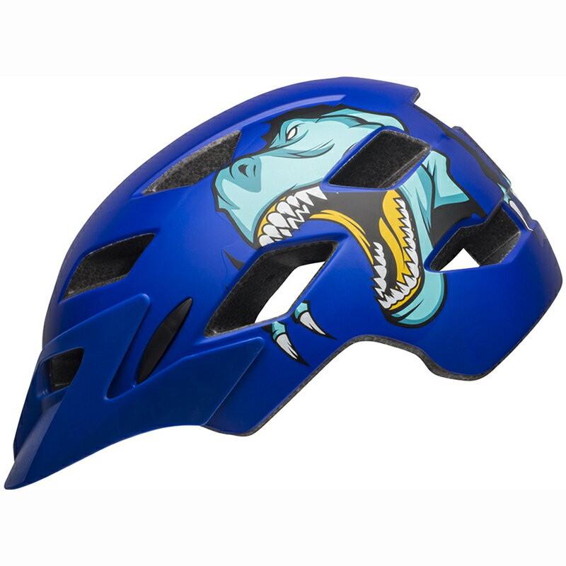【メーカー純正品】【正規代理店品】BELL(ベル) ヘルメット キッズ＆ユース サイドトラック マット ブルー T-レックス UC 19「爆買」 | BELL（ヘルメット）