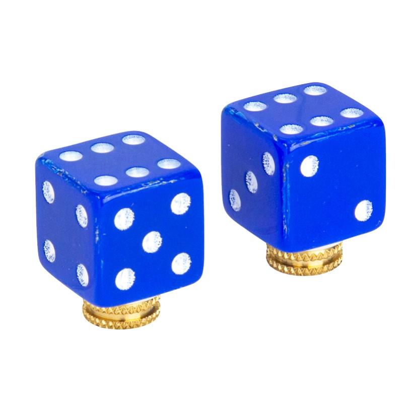 GIZA(GP) バルブ キャップ サイコロ ブルー 「爆買」 | 