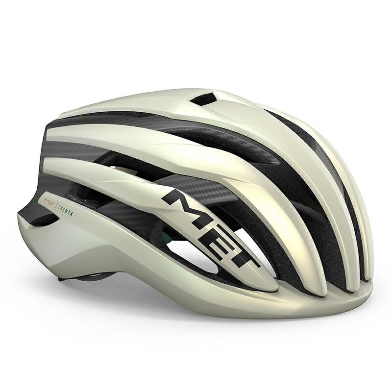 【メーカー純正品】【正規代理店品】MET(メット) ヘルメット MET TRENTA 3K CARBON MIPS Vanilla Ice Gold/Matt (Sサイズ)「爆買」 | 