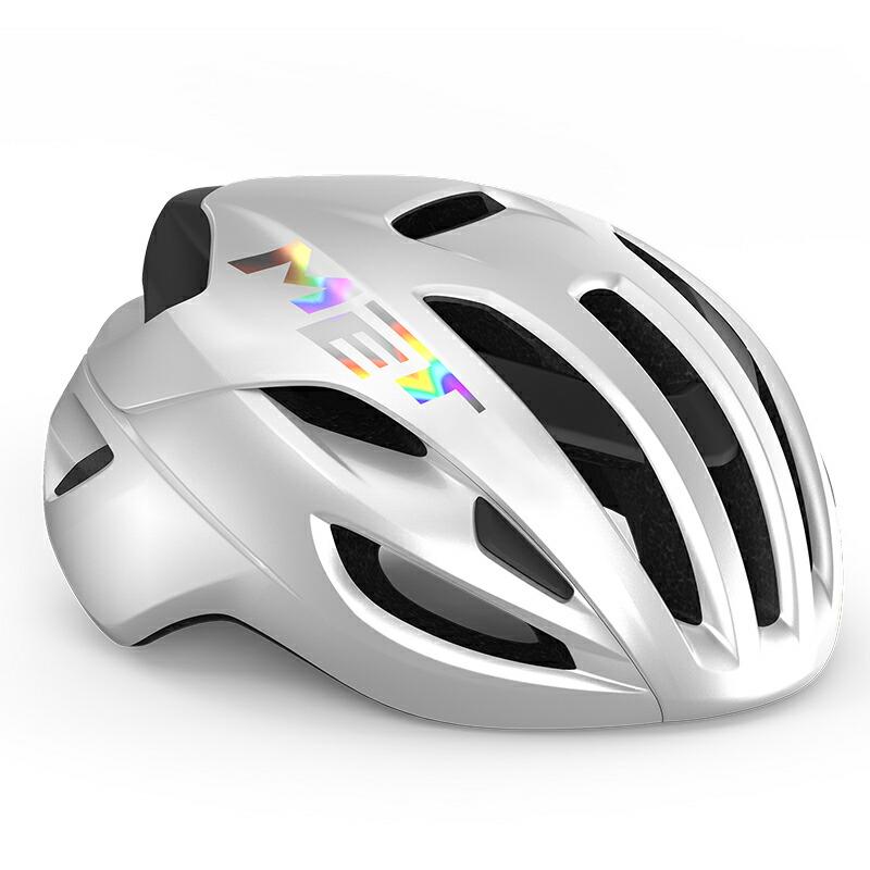 【メーカー純正品】【正規代理店品】MET(メット) ヘルメット MET RIVALE MIPS White Holographic/Glossy (ROUND FIT Mサイズ)「爆買」 | 