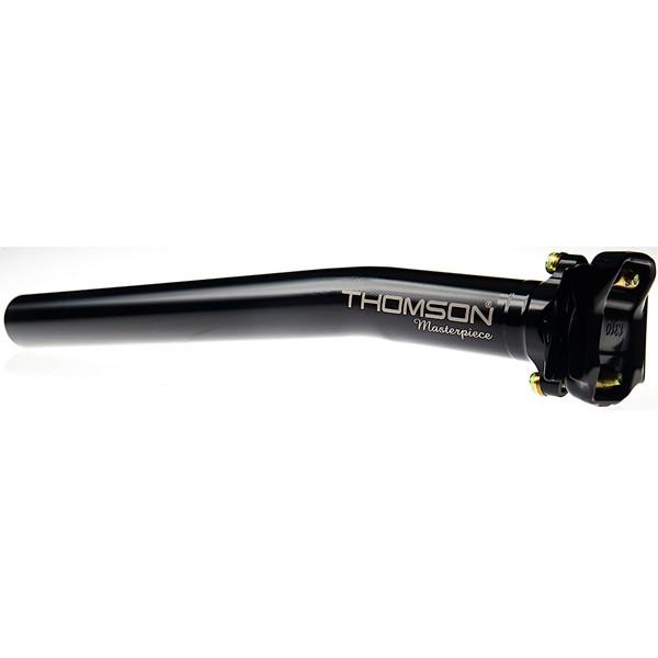 【メーカー純正品】【正規代理店品】THOMSON(トムソン) Masterpiece Seatpost 350mm BLK SetBack 31.6mm｜trycycle