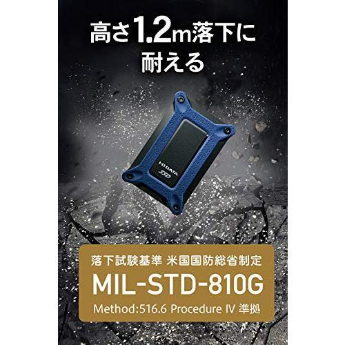 I-O DATA ポータブルSSD 1TB USBタイプC 耐衝撃 PS4 Mac USB3.1