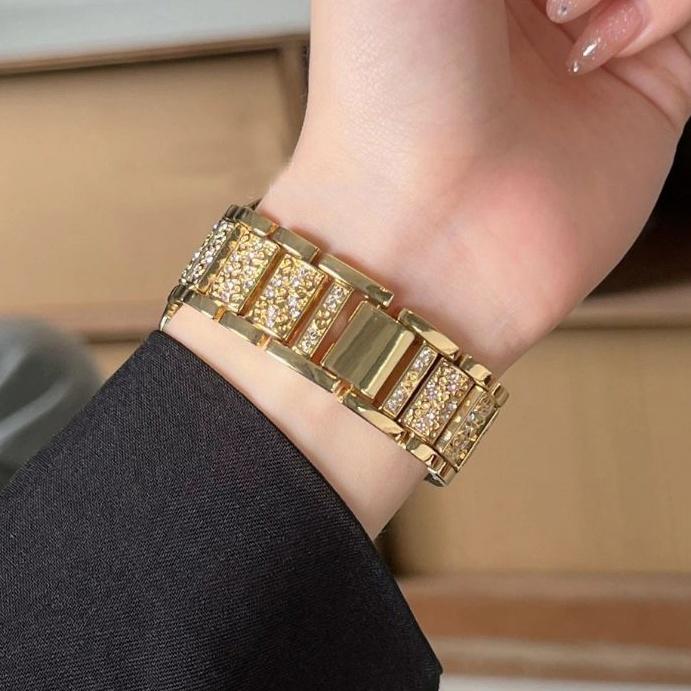 Apple Watch バンド コンパチブル ステンレス ラインストーン アップルウォッチ series 3 4 5 6 7 8 9 SE ultra 38 40 41 42 44 45 49 mm 対応 |  | 05