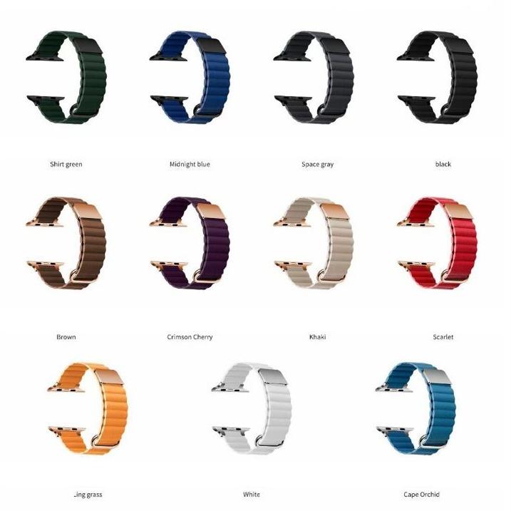 Apple Watch バンド コンパチブル マグネット ソフトレザー 合皮 アップルウォッチ series 3 4 5 6 7 8 9 SE ultra 38 40 41 42 44 45 49 mm 対応 |  | 05