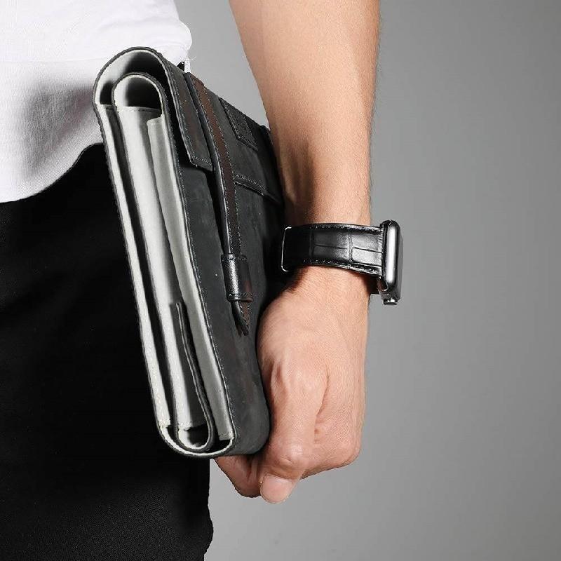 Apple Watch バンド コンパチブル レザー バタフライバックル Dバックル アップルウォッチ ベルト series 3 4 5 6 7 8 9 SE ultra 38 40 41 42 44 45 49 mm 対応 |  | 10