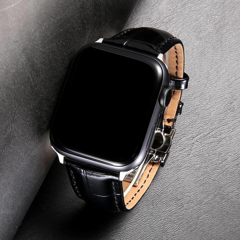 Apple Watch バンド コンパチブル レザー バタフライバックル Dバックル アップルウォッチ ベルト series 3 4 5 6 7 8 9 SE ultra 38 40 41 42 44 45 49 mm 対応 |  | 12
