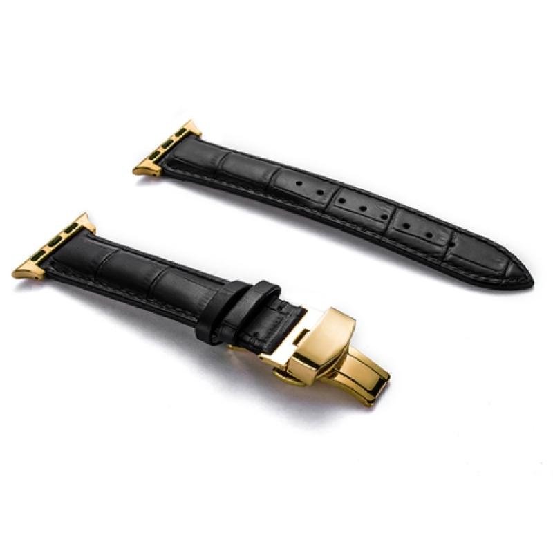 Apple Watch バンド コンパチブル レザー バタフライバックル Dバックル アップルウォッチ ベルト series 3 4 5 6 7 8 9 SE ultra 38 40 41 42 44 45 49 mm 対応 |  | 03