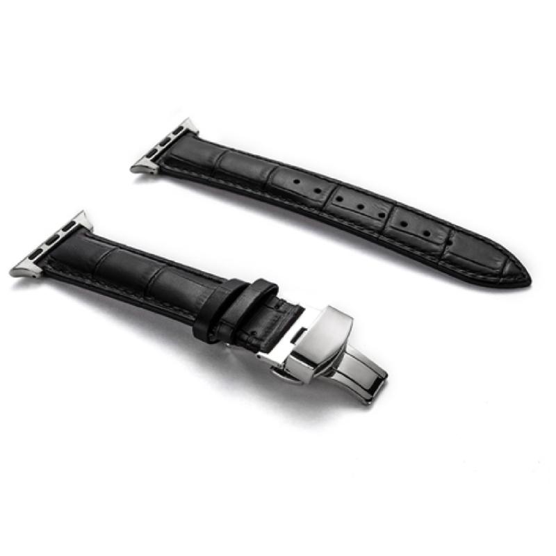 Apple Watch バンド コンパチブル レザー バタフライバックル Dバックル アップルウォッチ ベルト series 3 4 5 6 7 8 9 SE ultra 38 40 41 42 44 45 49 mm 対応 |  | 01