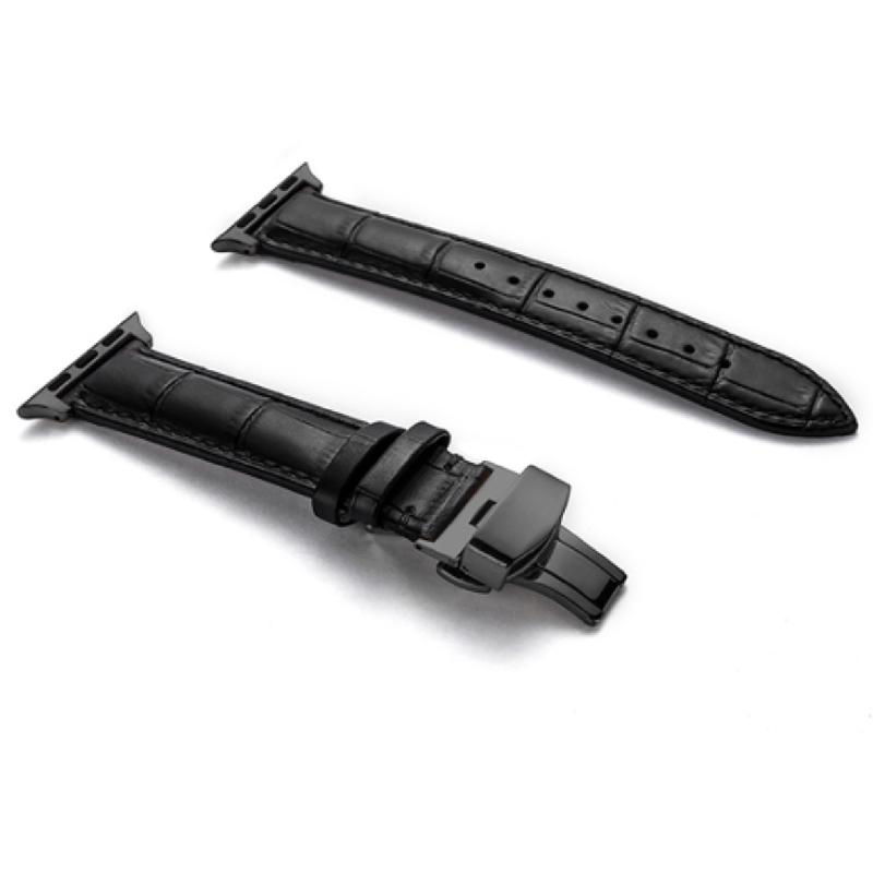 Apple Watch バンド コンパチブル レザー バタフライバックル Dバックル アップルウォッチ ベルト series 3 4 5 6 7 8 9 SE ultra 38 40 41 42 44 45 49 mm 対応 |  | 04