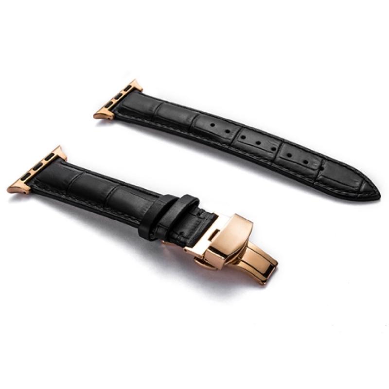 Apple Watch バンド コンパチブル レザー バタフライバックル Dバックル アップルウォッチ ベルト series 3 4 5 6 7 8 9 SE ultra 38 40 41 42 44 45 49 mm 対応 |  | 02