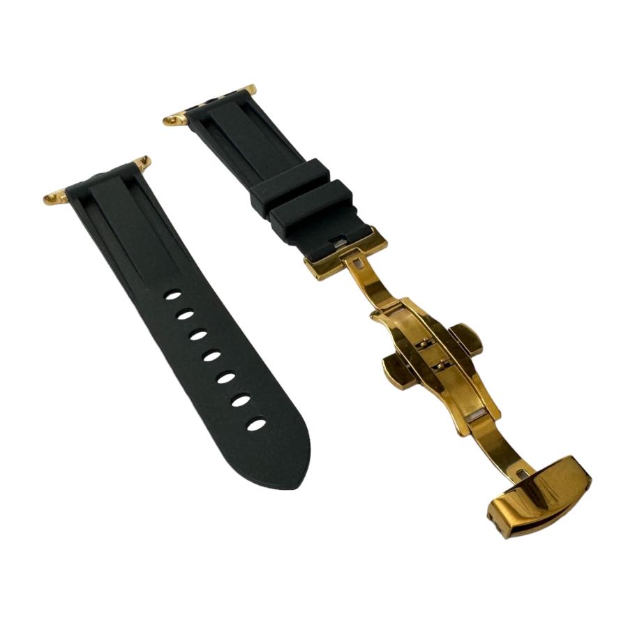 アップルウォッチ バンド コンパチブル シリコン Dバックル バタフライバックル Apple Watch series 3 4 5 6 7 8 9 SE ultra 38 40 41 42 44 45 49 mm 対応 |  | 09