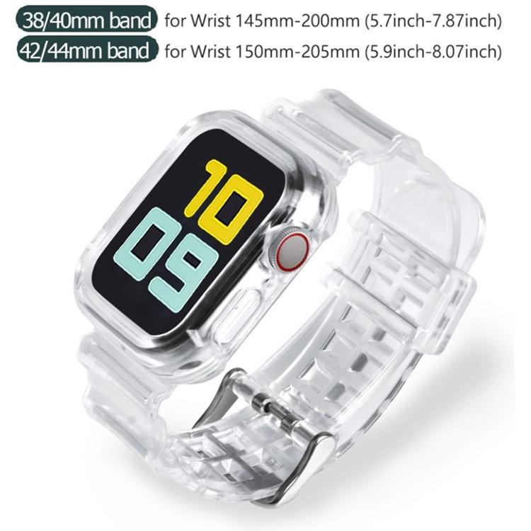 アップルウォッチ バンド コンパチブル クリア ケース一体型 スポーツタイプ Apple Watch series 3 4 5 6 7 8 9 SE ultra 38 40 41 42 44 45 49 mm 対応 |  | 03