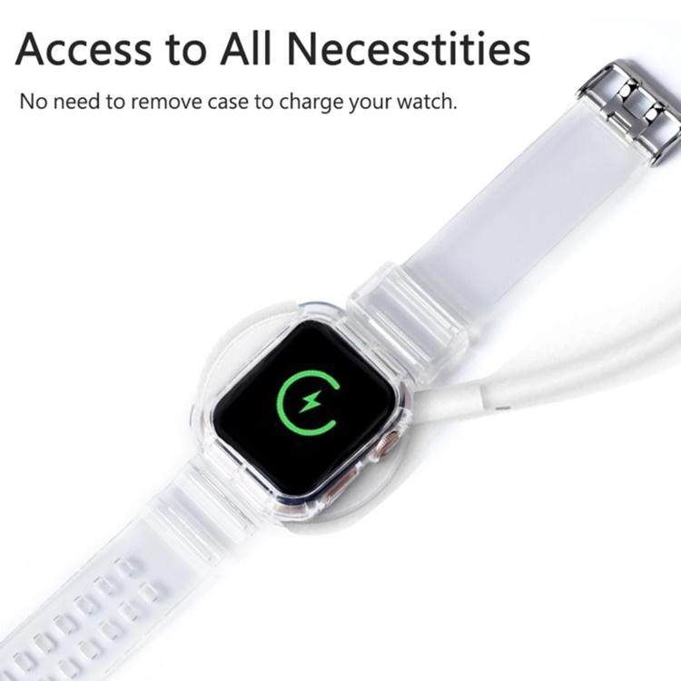 アップルウォッチ バンド コンパチブル クリア ケース一体型 スポーツタイプ Apple Watch series 3 4 5 6 7 8 9 SE ultra 38 40 41 42 44 45 49 mm 対応 |  | 05