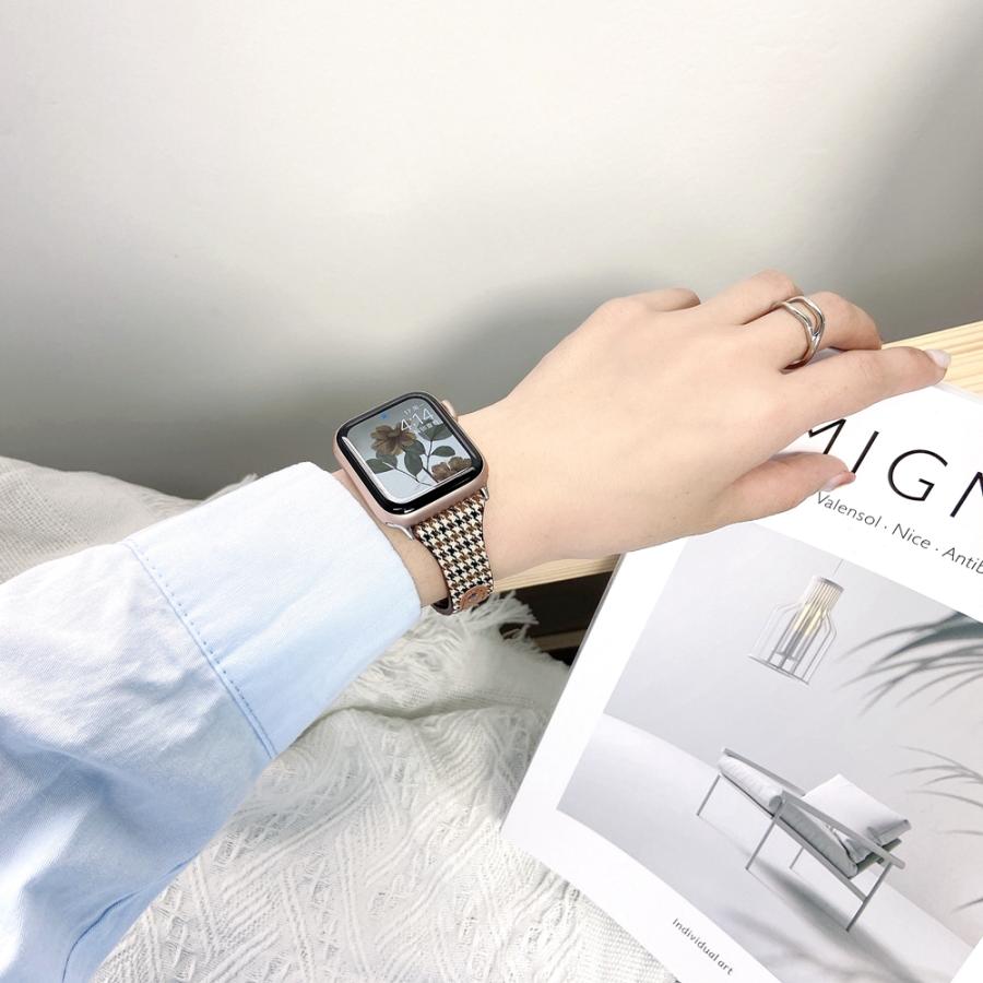 Apple Watch バンド コンパチブル 千鳥柄 キルティング レザー アップルウォッチ series 3 4 5 6 7 8 9 SE ultra 38 40 41 42 44 45 49 mm 対応 |  | 12