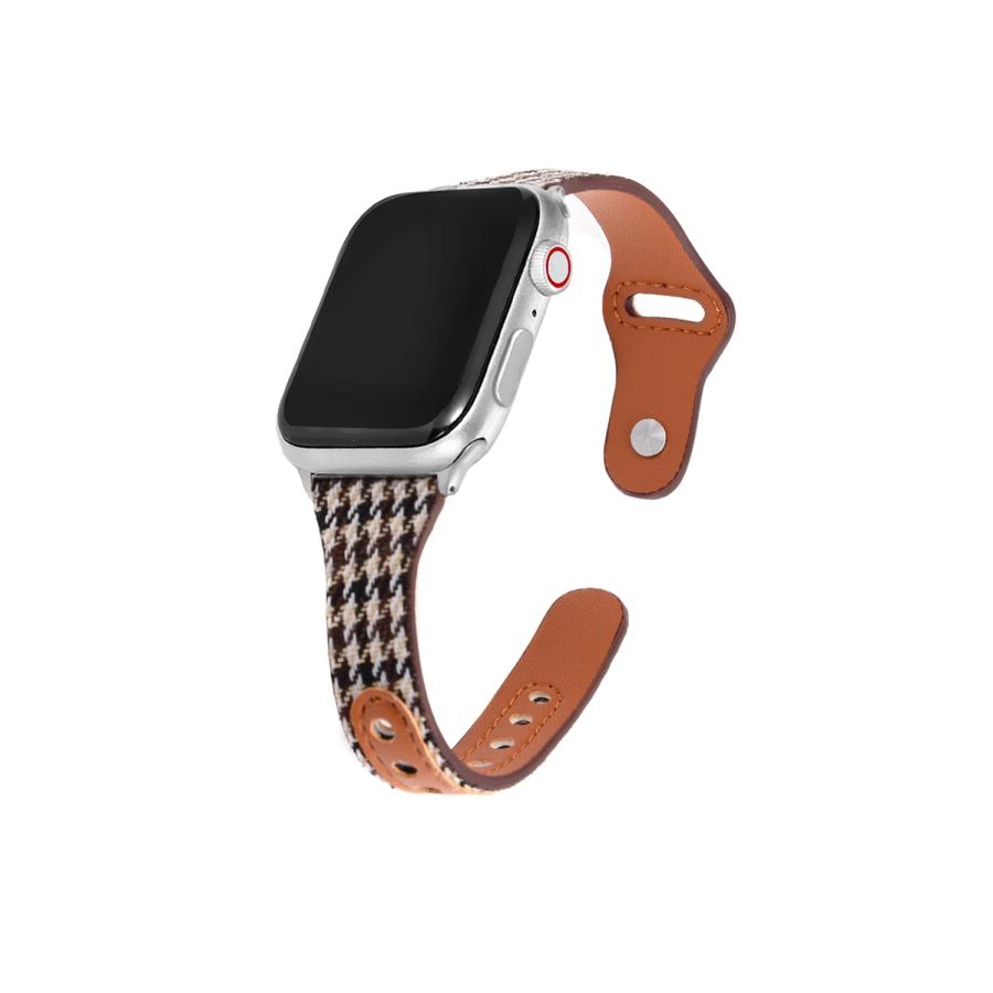 Apple Watch バンド コンパチブル 千鳥柄 キルティング レザー アップルウォッチ series 3 4 5 6 7 8 9 SE ultra 38 40 41 42 44 45 49 mm 対応 |  | 04