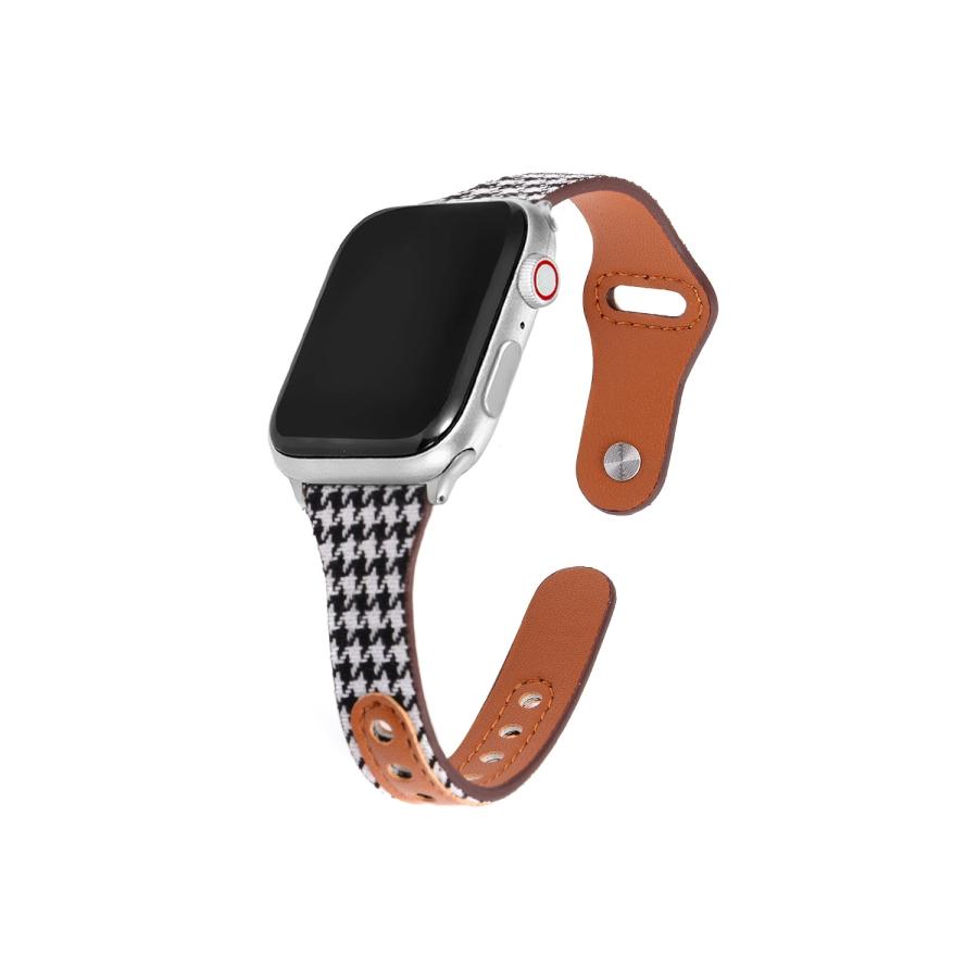 Apple Watch バンド コンパチブル 千鳥柄 キルティング レザー アップルウォッチ series 3 4 5 6 7 8 9 SE ultra 38 40 41 42 44 45 49 mm 対応 |  | 05