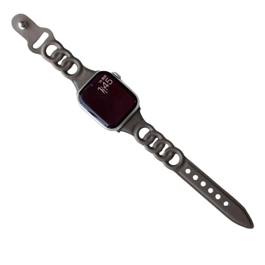 Apple Watch バンド コンパチブル 3連 リング フェイクレザー アップルウォッチ series 3 4 5 6 7 8 9 SE ultra 38 40 41 42 44 45 49 mm 対応 |  | 14