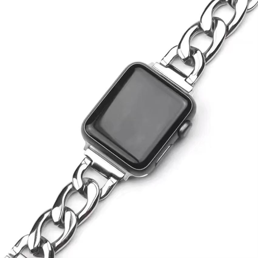 Apple Watch バンド コンパチブル ステンレス チェーン ラグジュアリーアップルウォッチ series 3 4 5 6 7 8 9 SE ultra 38 40 41 42 44 45 49 mm 対応 |  | 08
