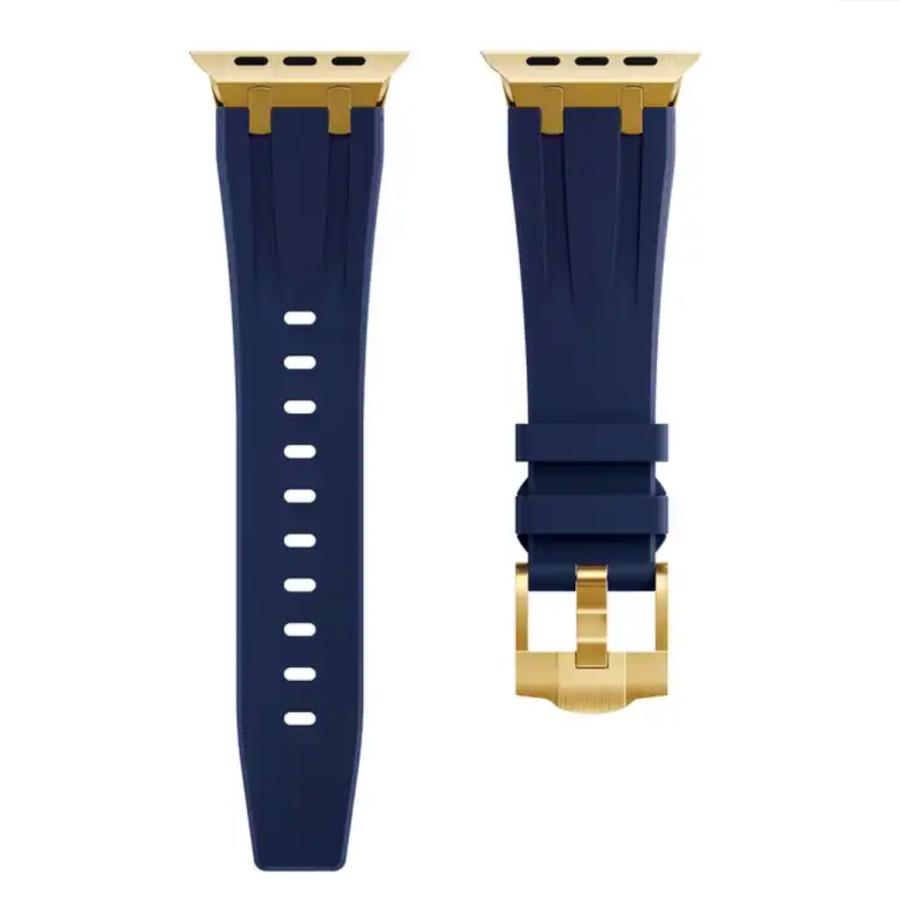 Apple Watch バンド コンパチブル シリコン 高級 デザイン バックル アップルウォッチ series 3 4 5 6 7 8 9 SE ultra 38 40 41 42 44 45 49 mm 対応 |  | 04