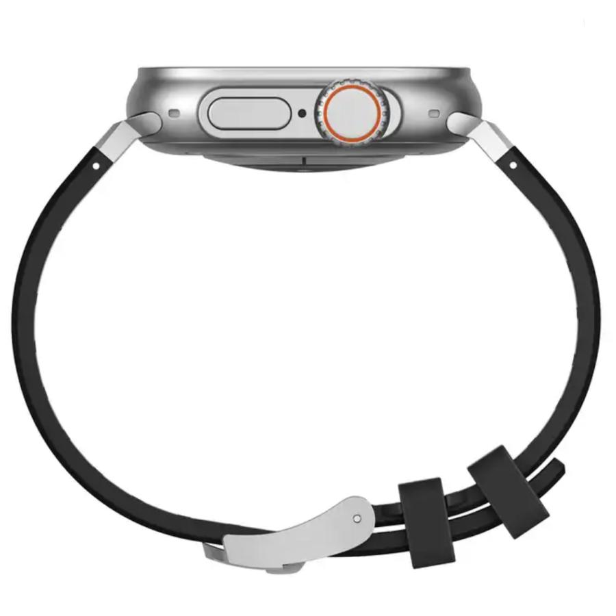 Apple Watch バンド コンパチブル シリコン 高級 デザイン バックル アップルウォッチ series 3 4 5 6 7 8 9 SE ultra 38 40 41 42 44 45 49 mm 対応 |  | 10