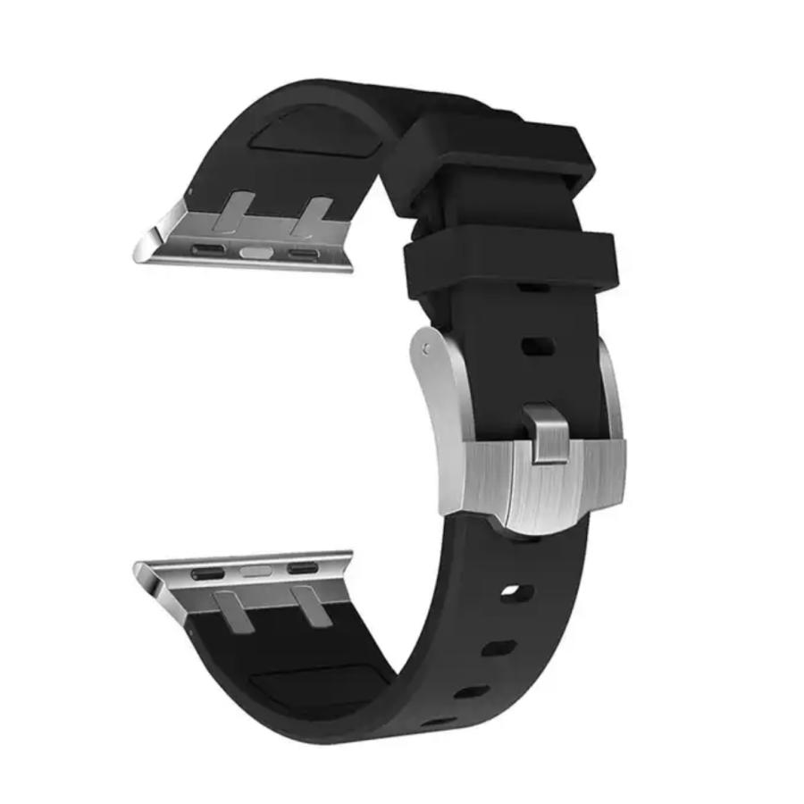 Apple Watch バンド コンパチブル シリコン 高級 デザイン バックル アップルウォッチ series 3 4 5 6 7 8 9 SE ultra 38 40 41 42 44 45 49 mm 対応 |  | 12