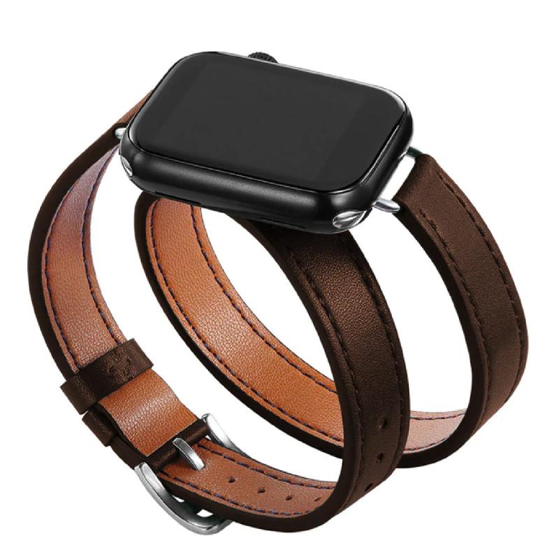 Apple Watch バンド コンパチブル レザー ダブルループ 二重巻き アップルウォッチ series 3 4 5 6 7 8 9 SE ultra 38 40 41 42 44 45 49 mm 対応 |  | 04