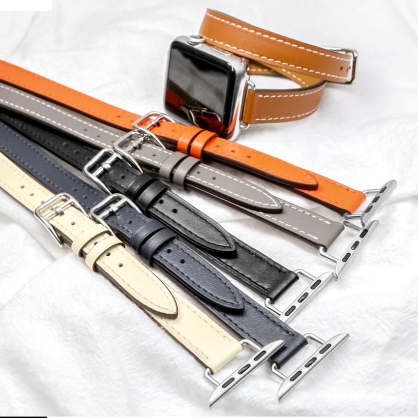 Apple Watch バンド コンパチブル レザー ダブルループ 二重巻き アップルウォッチ series 3 4 5 6 7 8 9 SE ultra 38 40 41 42 44 45 49 mm 対応 |  | 15