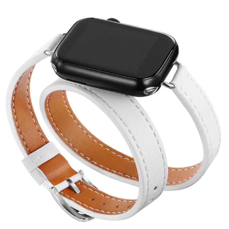 Apple Watch バンド コンパチブル レザー ダブルループ 二重巻き アップルウォッチ series 3 4 5 6 7 8 9 SE ultra 38 40 41 42 44 45 49 mm 対応 |  | 07