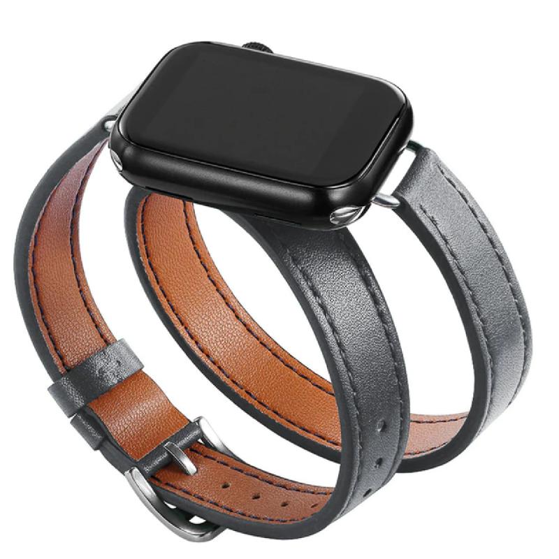 Apple Watch バンド コンパチブル レザー ダブルループ 二重巻き アップルウォッチ series 3 4 5 6 7 8 9 SE ultra 38 40 41 42 44 45 49 mm 対応 |  | 03