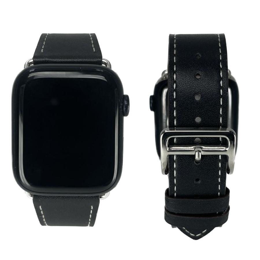 Apple Watch バンド コンパチブル レザー メンズ シンプル ユニセックス アップルウォッチ series 3 4 5 6 7 8 9 SE ultra 38 40 41 42 44 45 49 mm 対応 |  | 04