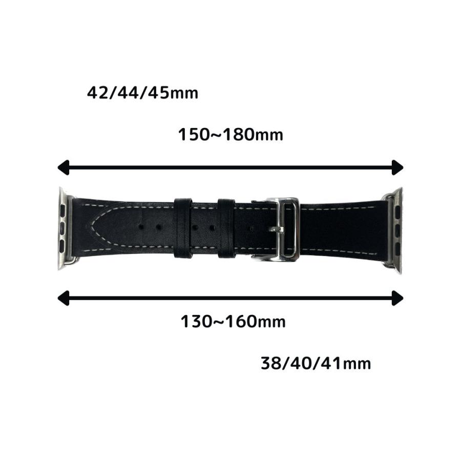 Apple Watch バンド コンパチブル レザー メンズ シンプル ユニセックス アップルウォッチ series 3 4 5 6 7 8 9 SE ultra 38 40 41 42 44 45 49 mm 対応 |  | 05