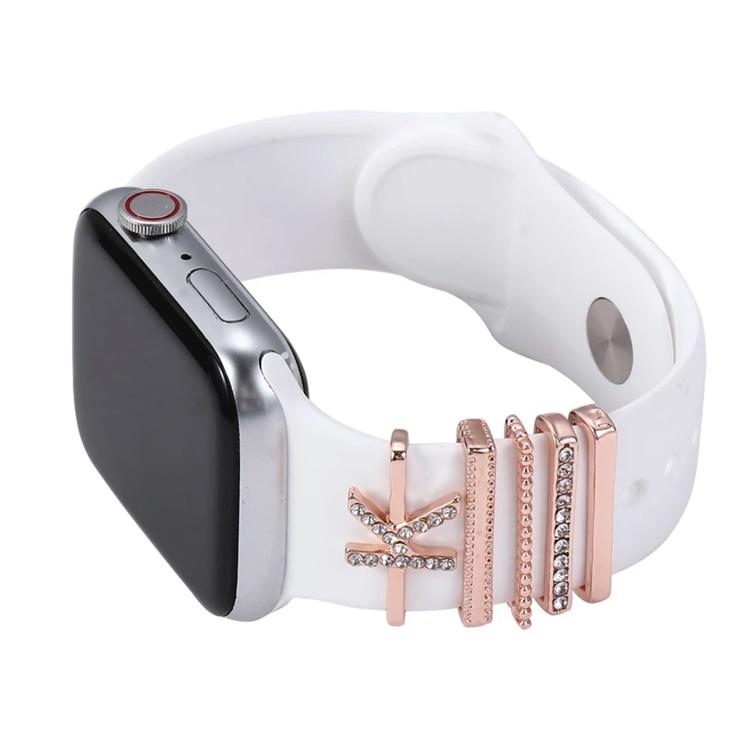 Apple Watch バンド用 イニシャル チャーム スマートウォッチ ベルト アルファベット キラキラ アクセサリー アップルウォッチ 全series 対応 かわいい キラキラ |  | 07