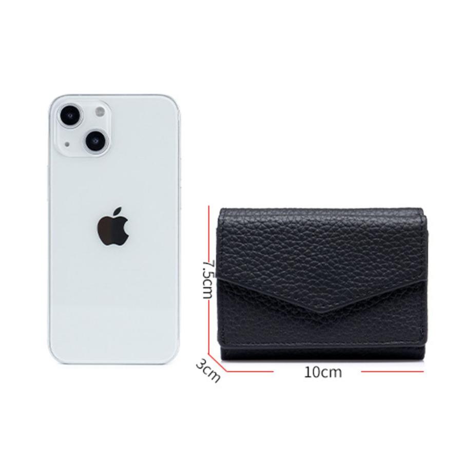 財布 ミニ財布 メンズ レディース レザー おしゃれ お札折らない スキミング防止 RFID かわいい 小銭入れ コインケース  カードケース コンパクト 磁器防止 |  | 10