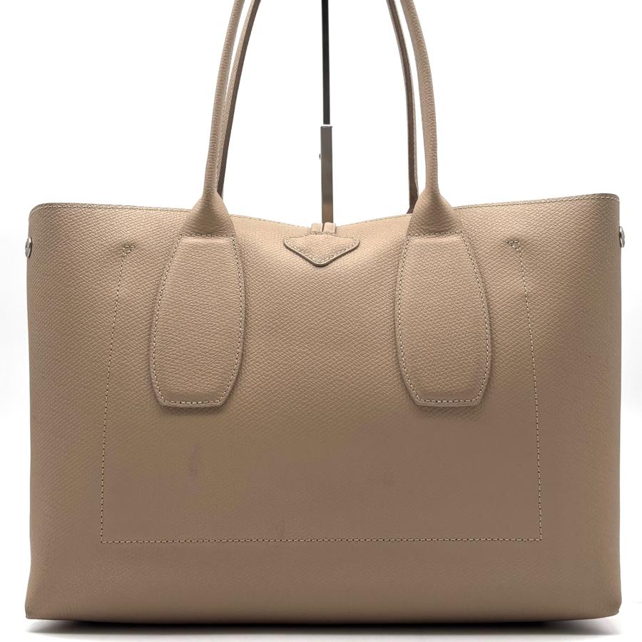LONGCHAMP ロゾ トートバッグ バンブー金具 A4 自立 内側総柄 LONGCHAMP ロゾ トートバッグ バンブー金具 A4 自立 内側総柄
