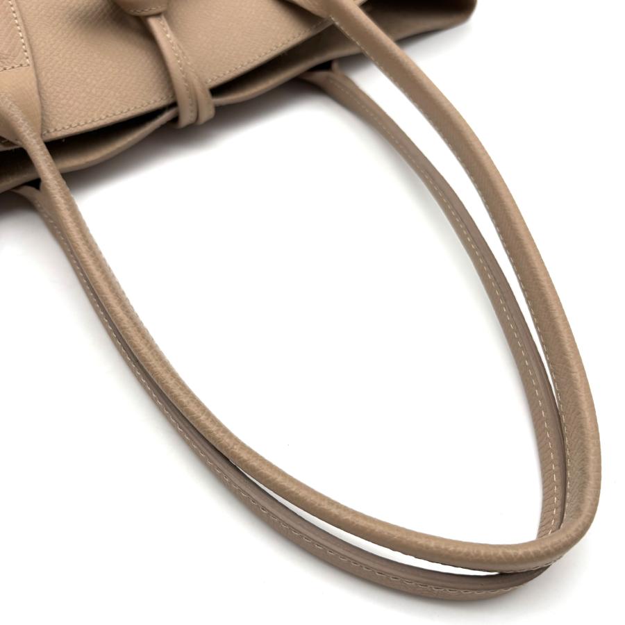 極美品 ロンシャン LONGCHAMP ロゾ トートバッグ バンブー シルバー