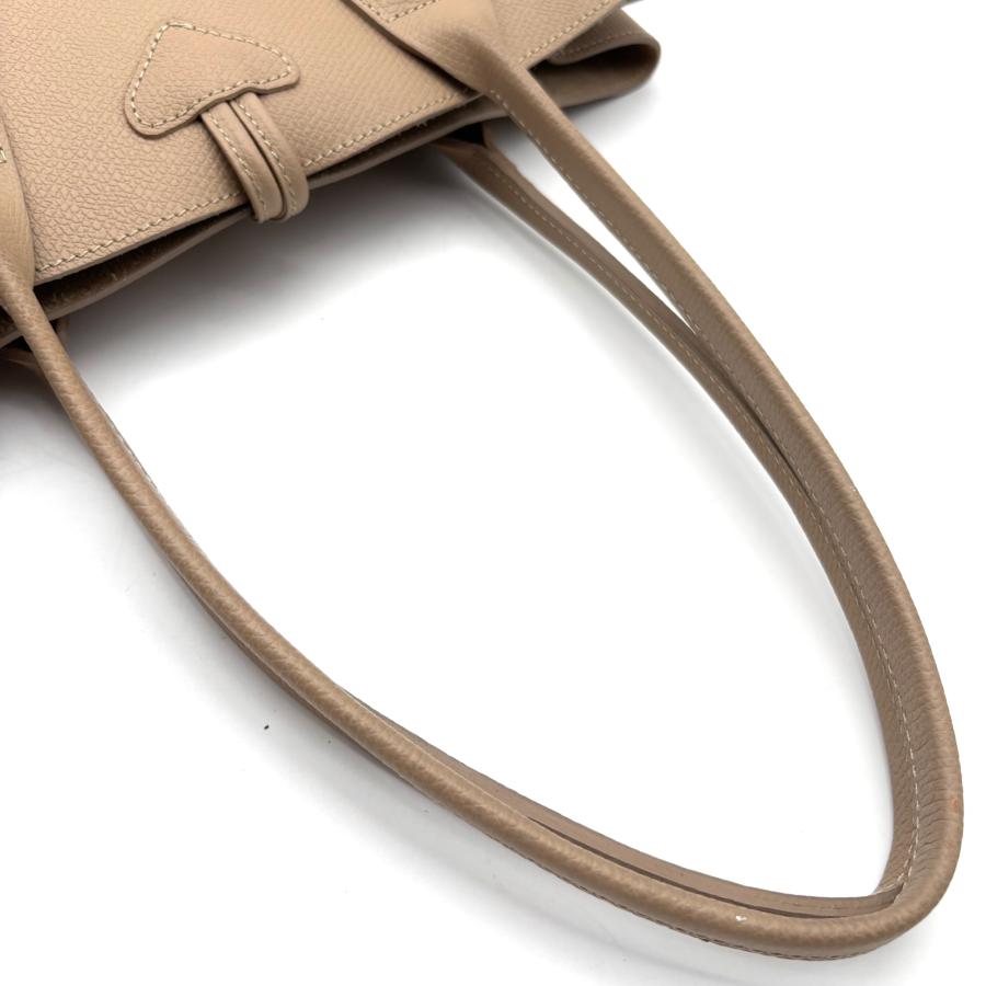 極美品 ロンシャン LONGCHAMP ロゾ トートバッグ バンブー シルバー
