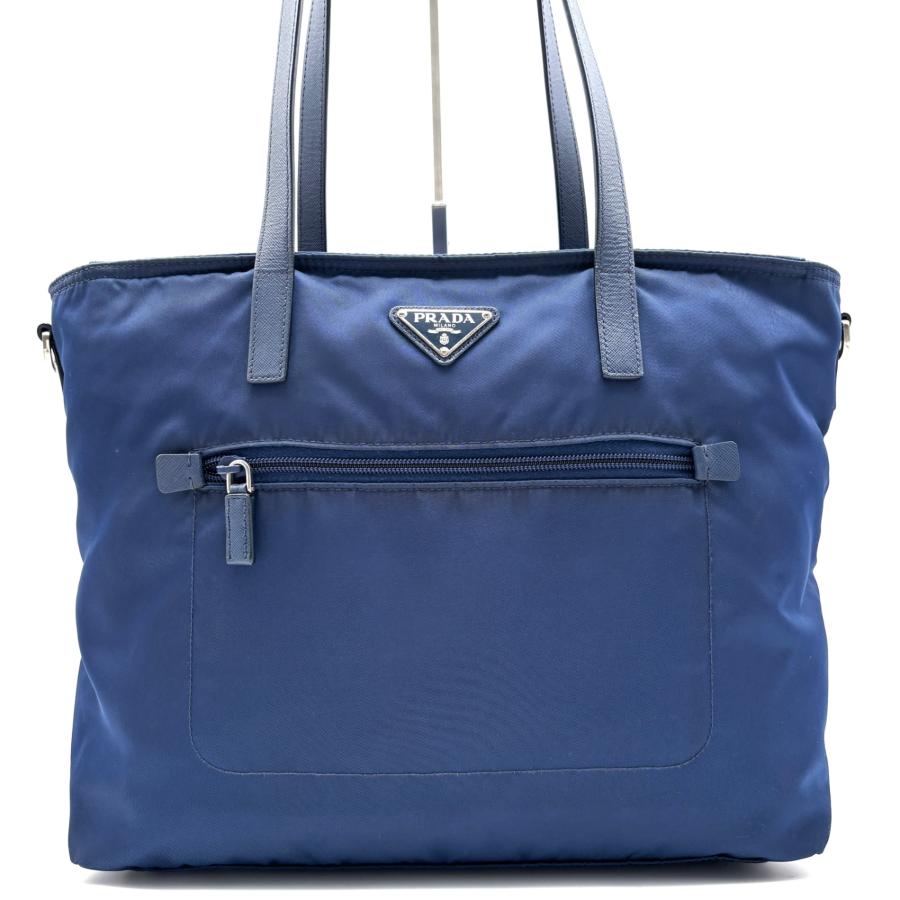 PRADA プラダ テスート ナイロン サフィアーノ レザー トートバッグ