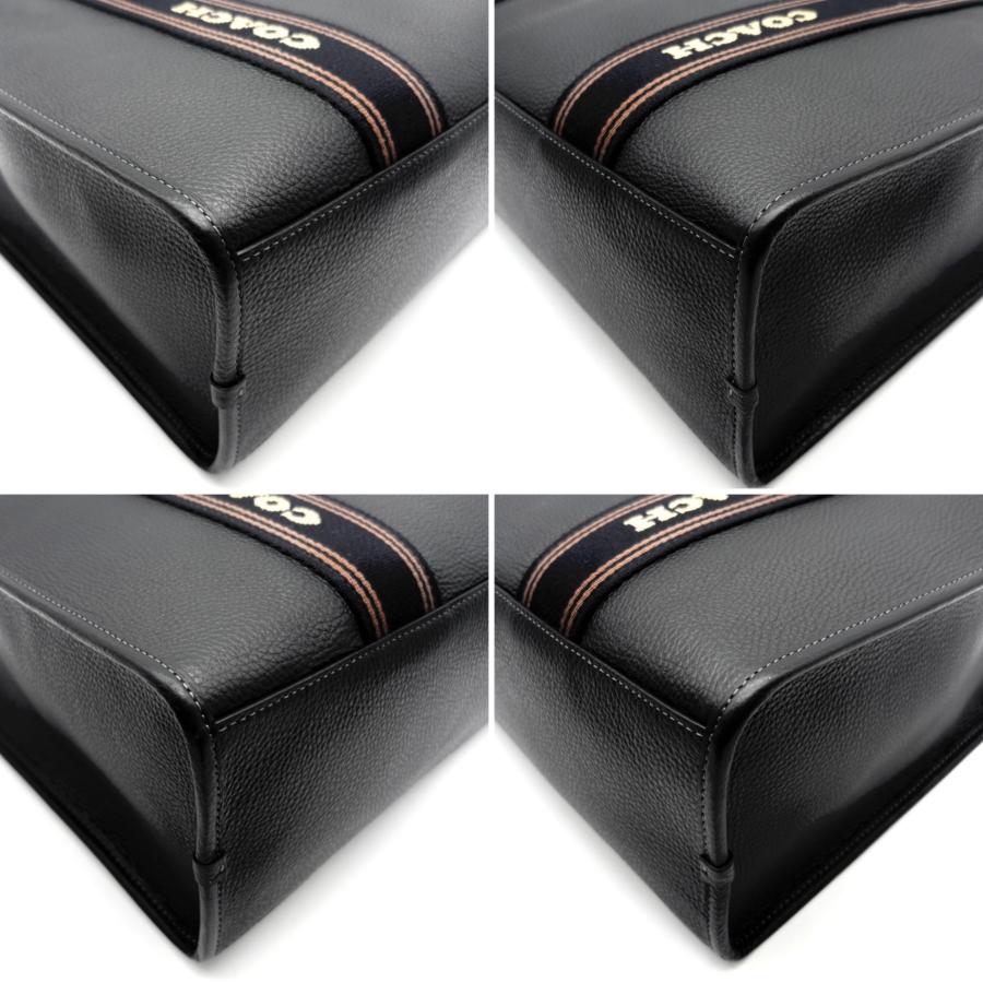 コーチ COACH スミス 2way トート バッグ ショルダー レザー ブラック
