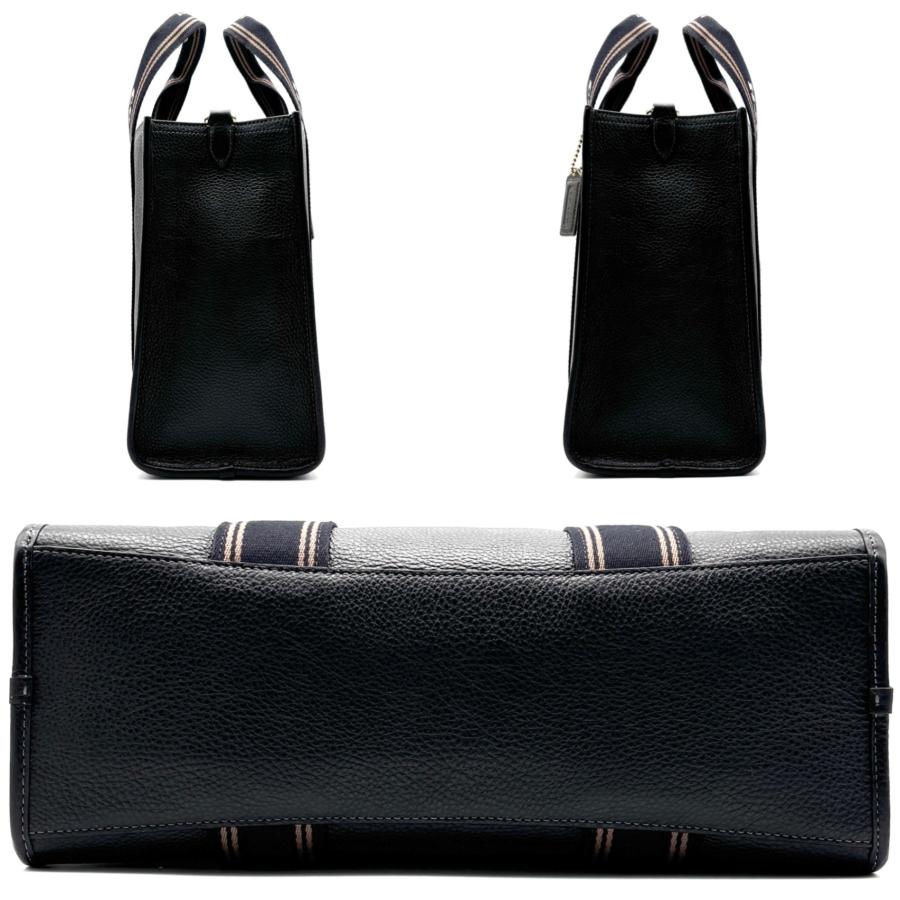 コーチ COACH スミス 2way トート バッグ ショルダー レザー ブラック