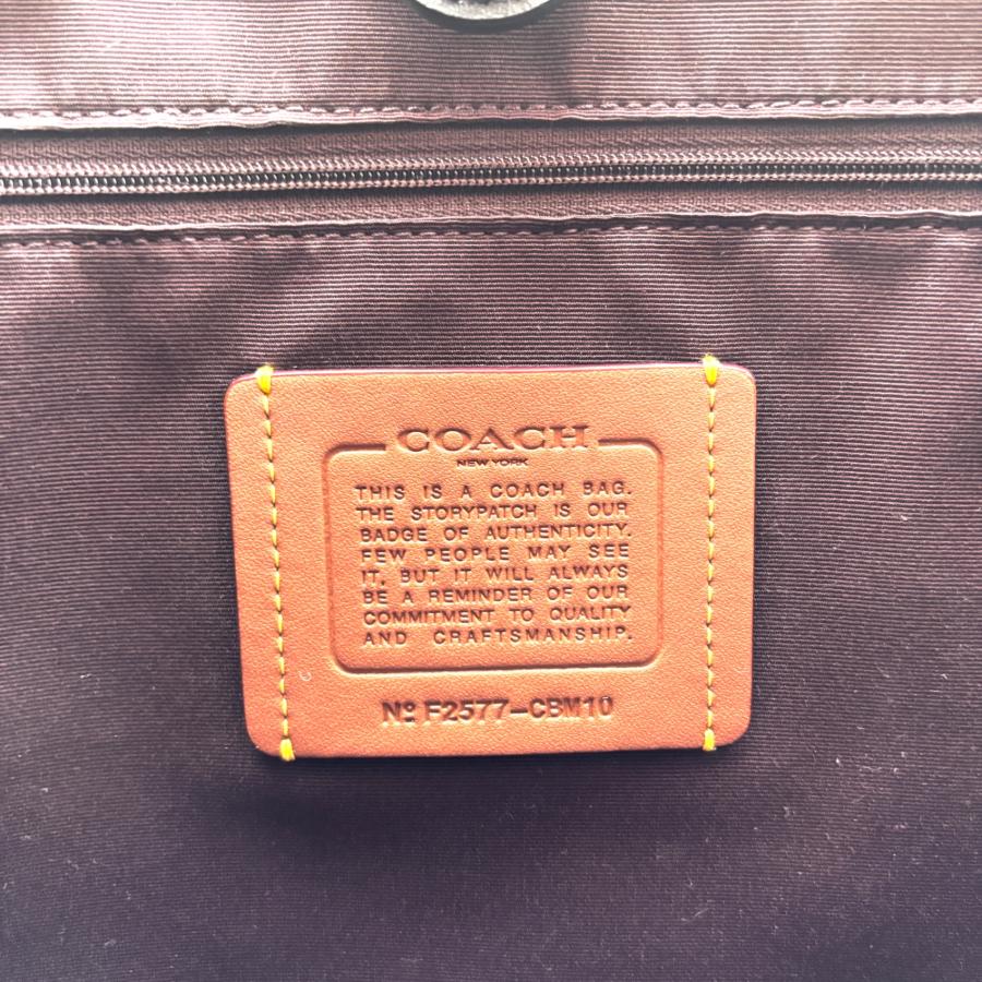 コーチ COACH スミス 2way トート バッグ ショルダー レザー ブラック