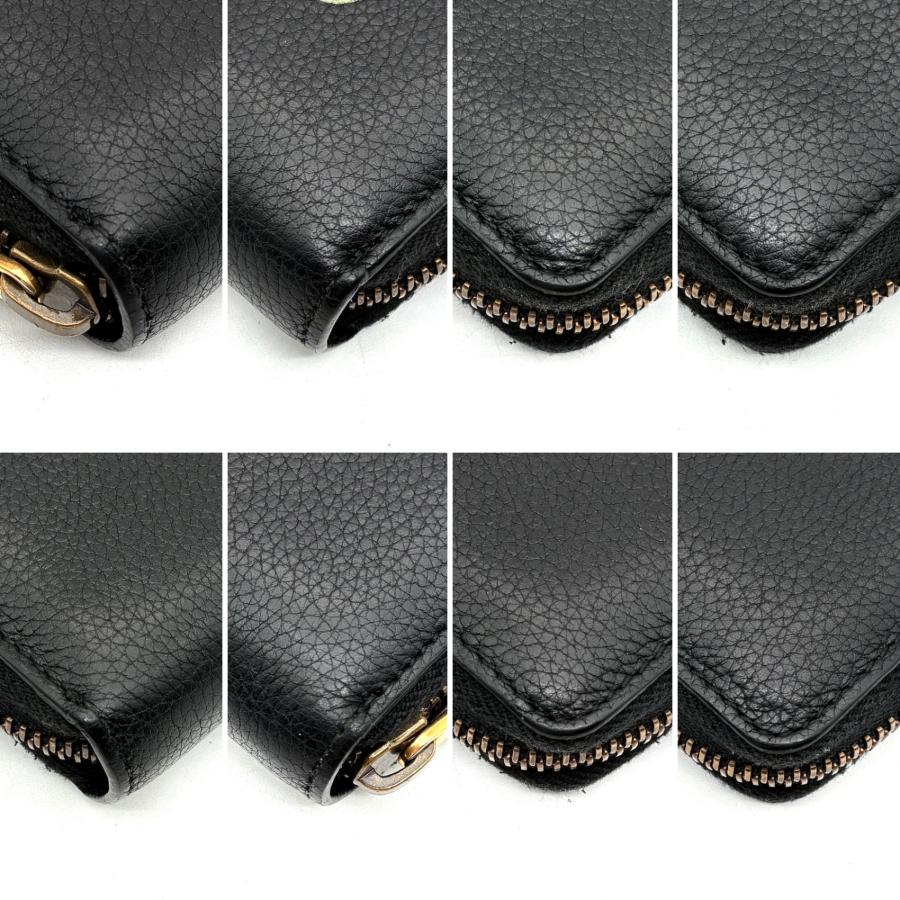 グッチ GUCCI シェリーライン ロゴプリント 長財布 ラウンドジップ