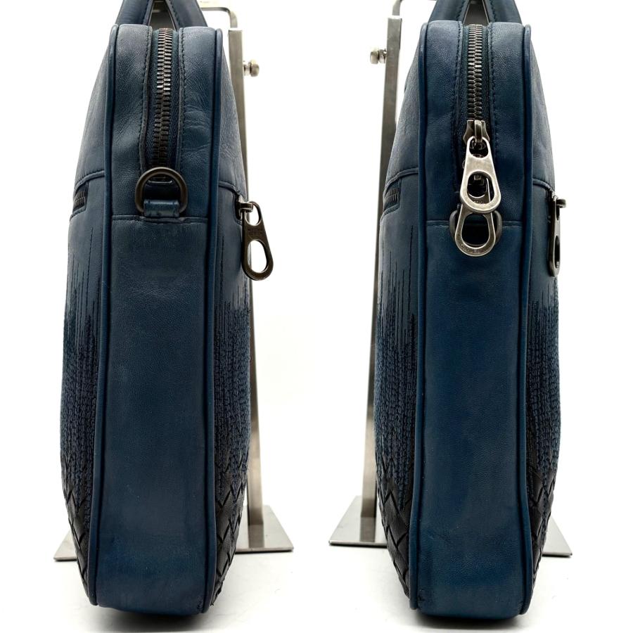 正規品 ボッテガヴェネタ ビジネスバッグ 刺繍 イントレ レザー グラデーション BOTTEGA VENETA ボッテガヴェネタ ビジネスバッグ ブリーフケース