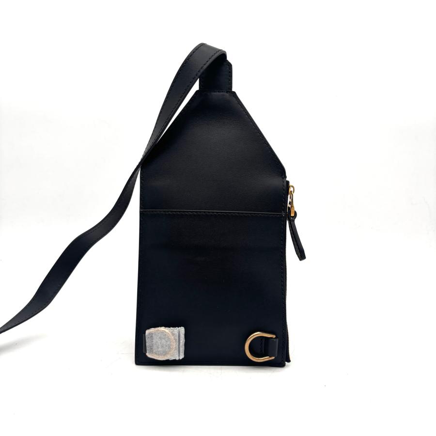 【美品】ダンヒル トラベル ホルスター ロックバッグ ボディバッグ レザー 黒 未使用保管品 ダンヒル dunhill ロック トラベルホルスター ボディ