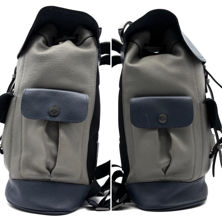 コーチ COACH ハドソン リュック バックパック フラップ 巾着 レザー