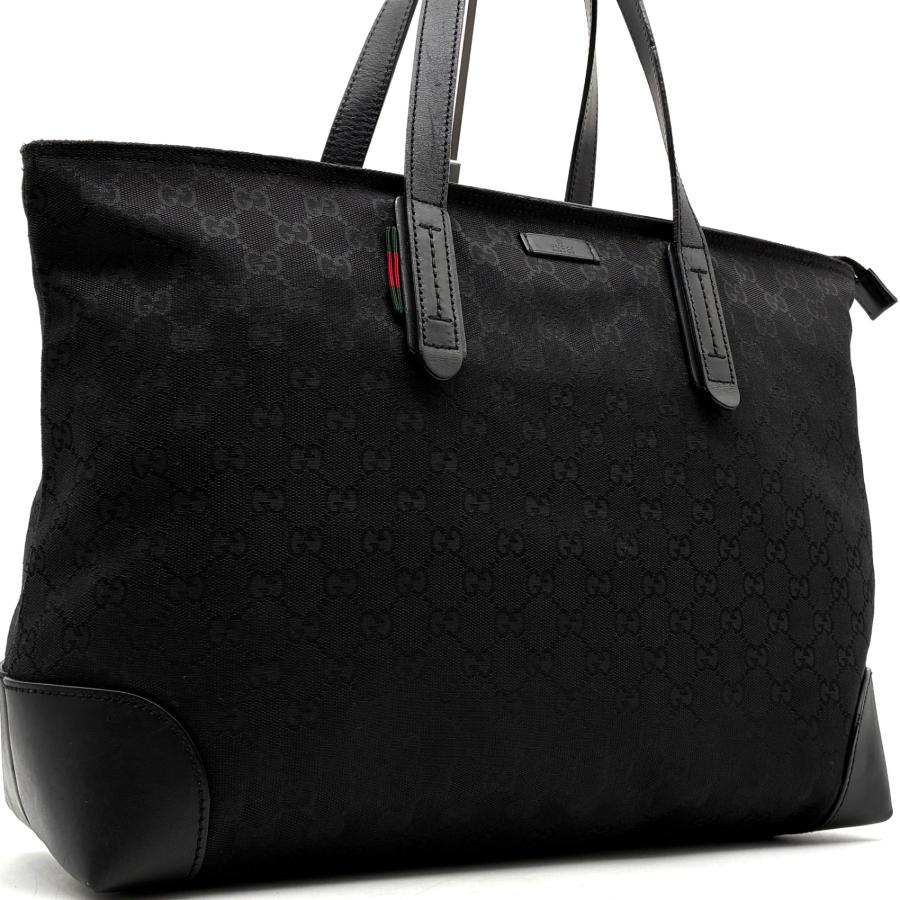グッチ トートバッグ レザー×PVC A4可 肩掛け GG柄 シェリーライン 美品 グッチ GUCCI トートバッグ GG柄 GGキャンバス シェリーライン