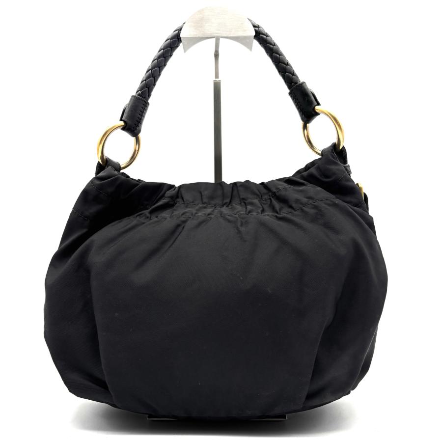 PRADA プラダ ハンドバッグ ワンショルダーバッグ 編み込みハンドル
