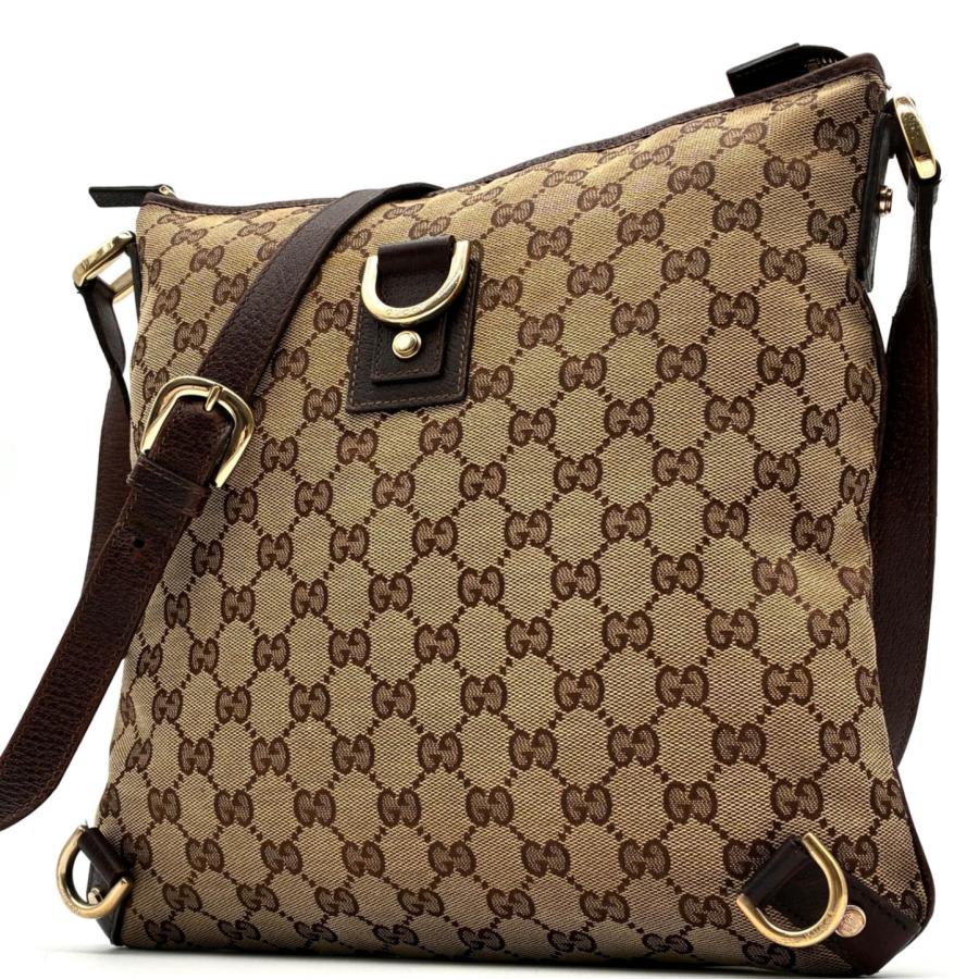 GUCCI グッチ アビーライン GGキャンバス ショルダーバッグ 斜め掛け 