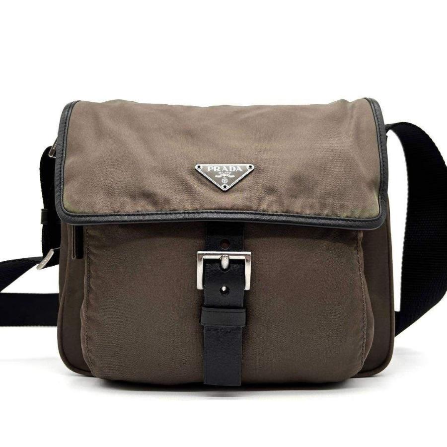 PRADA プラダ テスート ナイロン レザー メッセンジャーバッグ