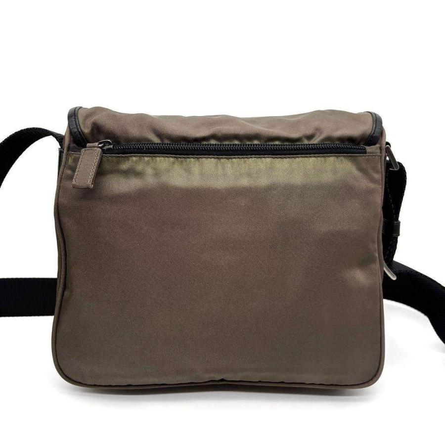 PRADA プラダ テスートナイロン ナッパレザー 本革 ショルダー メッセンジャー カメラバッグ クロスボディ ブラック 黒 シルバー金具 三角 トライングルロゴ  白タグ PRADA プラダ テスート ナイロン レザー メッセンジャーバッグ